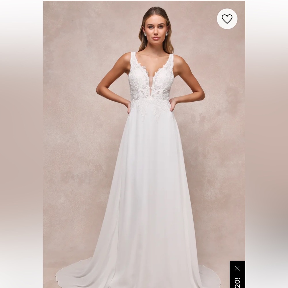 Forever Promised White Chiffon Embroidered Sequin Maxi Dress